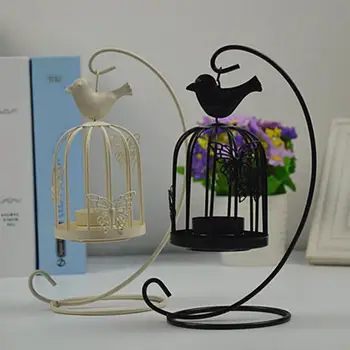 Подсвечник, Винтажный фонарь в стиле Птичьей клетки, Подвесной Свадебный декор для вечеринки