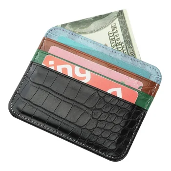 Новый тонкий мужской кошелек для монет и карточек из искусственной кожи, мужской тонкий мини-ID, бизнес-держатель кредитной карты, маленький кошелек-визитница для женщин