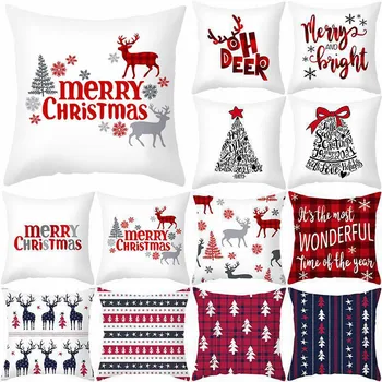 С Новым 2023 годом, Рождественский чехол для подушки, Рождественский декор для дома, Рождественское украшение Санта-Клауса, Рождественский подарок Navidad 2022