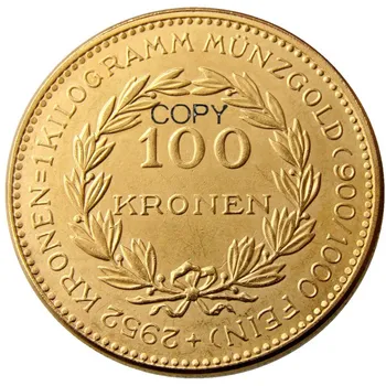 Италия 1924 100 Крон Позолоченные Копировальные Монеты