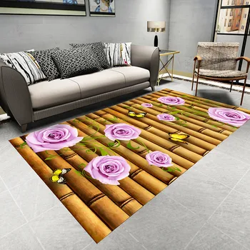 Креативный садовый цветок, ковры с 3D-печатью для гостиной, коврики для спальни, журнальный столик, коврик для пола, домашний декор, ковер большого размера